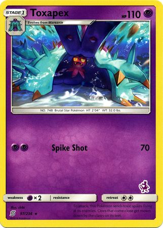 Toxapex (97 236) (Mewtwo Deck) [Battle Academy 2020] Discount